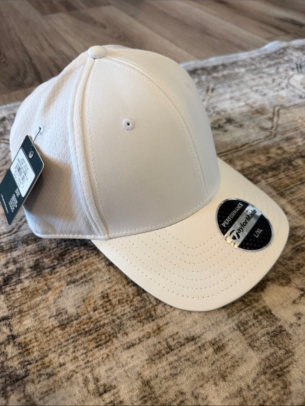 TaylorMade White Men's Fitted Performance Golf Hat